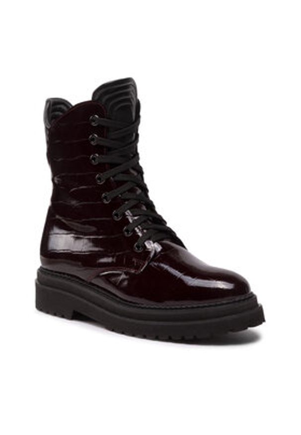 Rage Age Trapery RA-16-06-000414 Bordowy. Kolor: czerwony. Materiał: lakier, skóra