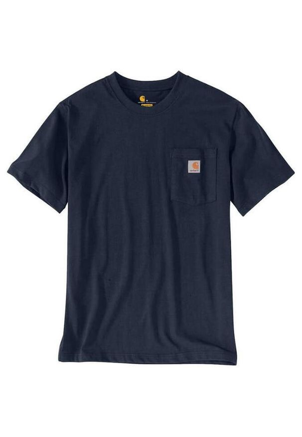 Koszulka sportowa męska T-shirt Carhartt Heavyweight Pocket K87. Kolor: niebieski