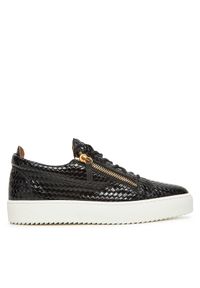 Giuseppe Zanotti - GIUSEPPE ZANOTTI Sneakersy RM50012/001 Czarny. Kolor: czarny. Materiał: skóra