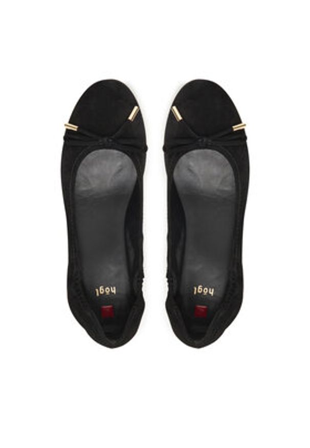 HÖGL Baleriny 9-103712-01000 Czarny. Kolor: czarny. Materiał: skóra