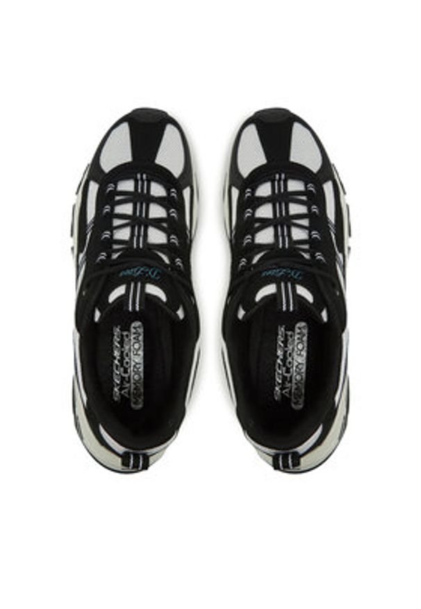 skechers - Skechers Sneakersy D'Lites Hiker 180128/BKW Czarny. Kolor: czarny. Materiał: skóra