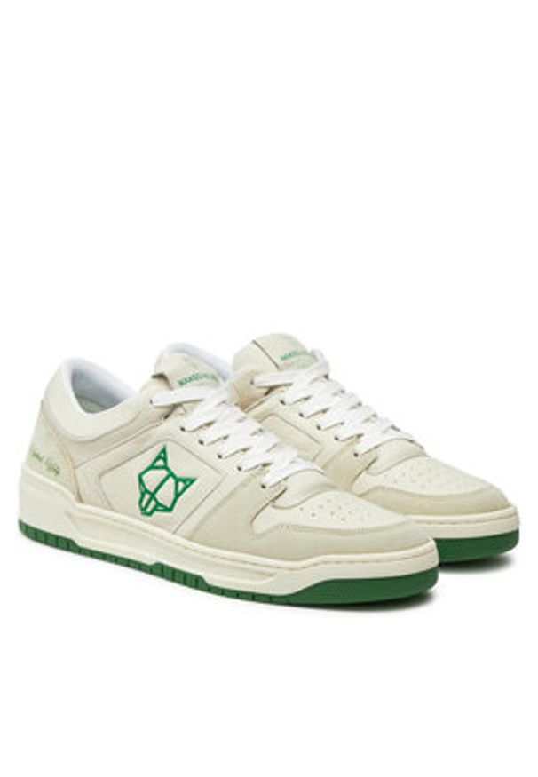 Naked Wolfe Sneakersy CM-01 Écru. Materiał: skóra