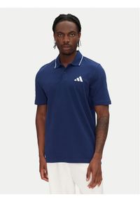 Adidas - adidas Polo Essentials Small Logo JE9021 Granatowy Regular Fit. Typ kołnierza: polo. Kolor: niebieski. Materiał: bawełna