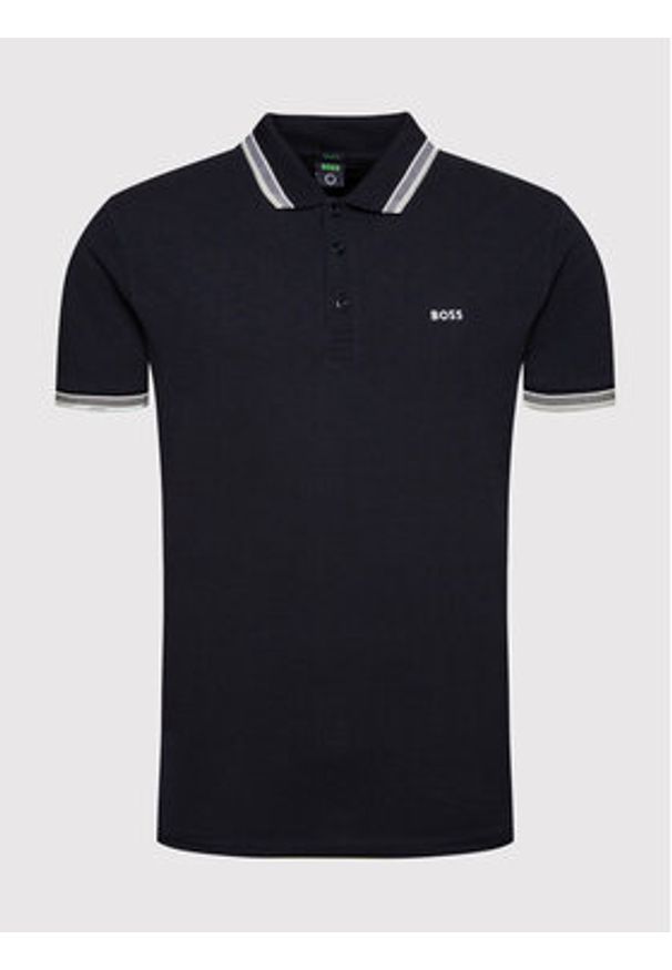 BOSS - Boss Polo Paddy 50469055 Granatowy Regular Fit. Typ kołnierza: polo. Kolor: niebieski. Materiał: bawełna