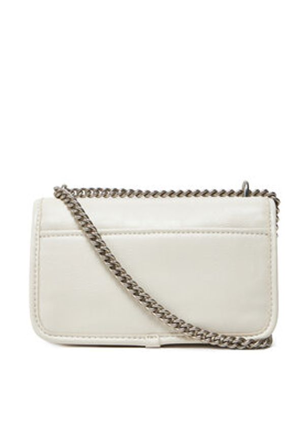 Calvin Klein Jeans Torebka Chain Mini Ew Flap LV04K3085G Écru. Materiał: skórzane