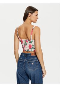 Guess Top W5RH26 WGLO2 Kolorowy Regular Fit. Materiał: syntetyk. Wzór: kolorowy #3