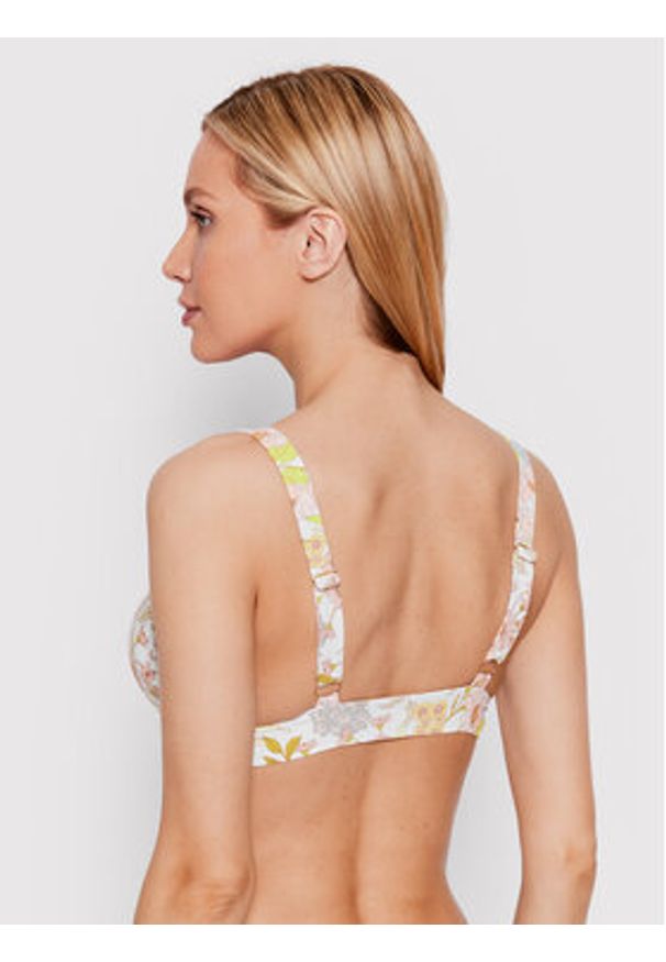 Volcom Góra od bikini Big Poppy O1412200 Biały. Kolor: biały. Materiał: syntetyk