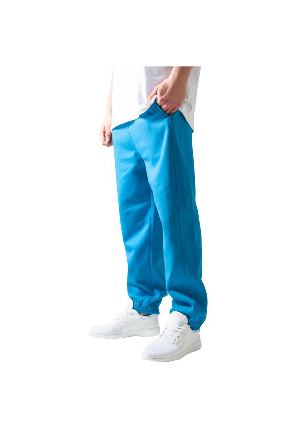 Spodnie Urban Classics basic. Kolor: fioletowy, niebieski, wielokolorowy. Długość: długie