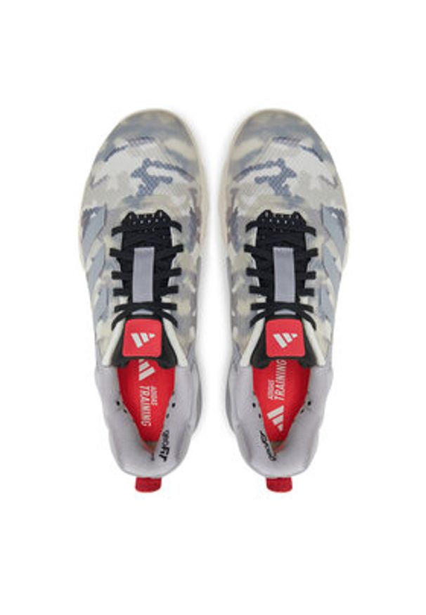 Adidas - adidas Buty na siłownię Dropset 3 GFX ID8659 Szary. Kolor: szary. Materiał: materiał, mesh. Sport: fitness