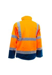 YOKO - Kurtka Ochronna Soft Shell Dla Dorosłych Unisex Band & Brace HiVis. Kolor: pomarańczowy, niebieski, żółty, wielokolorowy