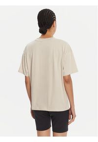 Reebok T-Shirt RK25315CCW Beżowy Regular Fit. Kolor: beżowy. Materiał: bawełna #5