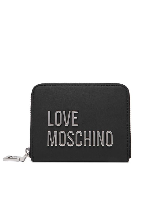 Love Moschino - Duży Portfel Damski LOVE MOSCHINO. Kolor: czarny
