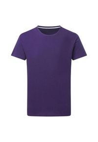 SG - Męska Koszulka Z Doskonałym Nadrukiem. Kolor: fioletowy. Wzór: nadruk. Sport: turystyka piesza #1