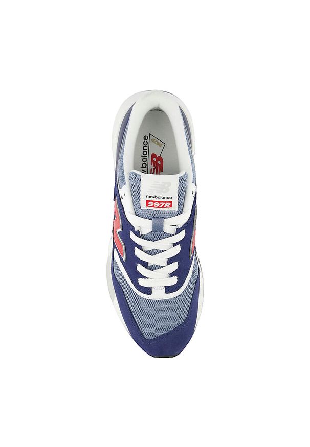 Buty do chodzenia męskie New Balance U997REA. Zapięcie: sznurówki. Kolor: niebieski. Materiał: materiał, skóra, tkanina. Szerokość cholewki: normalna. Sport: turystyka piesza