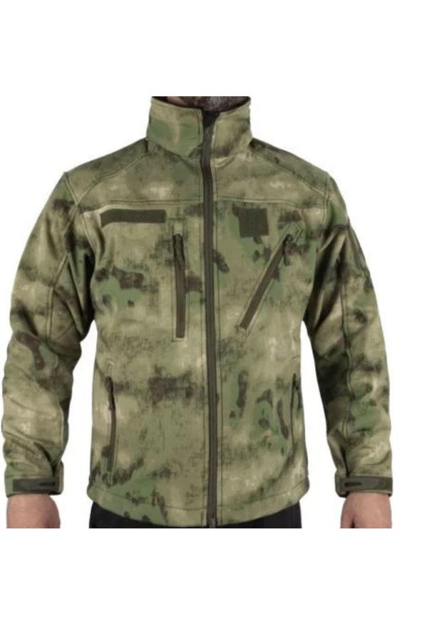 Kurtka turystyczna męska Mil-Tec SCU 14 MIL-TACS. Kolor: zielony. Materiał: poliester. Wzór: moro. Sport: turystyka piesza