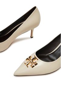 Tory Burch Szpilki Eleanor Pump 157963 Écru. Materiał: skóra. Obcas: na szpilce #3