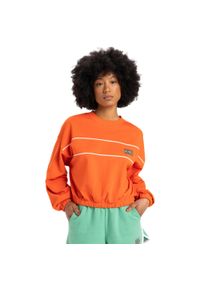 Quiksilver - Bluza z okrągłym dekoltem dla Kobiety CROP OVER Pomarańczowy. Kolor: pomarańczowy. Materiał: materiał, poliester, bawełna