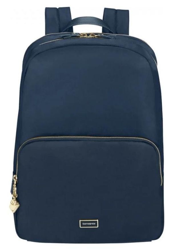 Plecak Samsonite Karissa Biz 2.0 15.6'' granatowy. Kolor: niebieski. Wzór: paski. Styl: elegancki