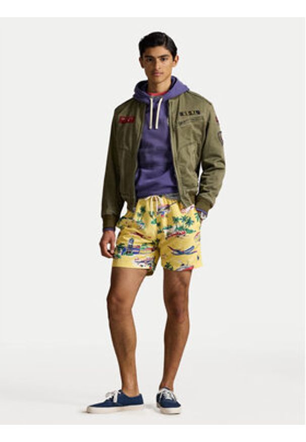 Polo Ralph Lauren Szorty kąpielowe 710963324002 Żółty Classic Fit. Kolor: żółty. Materiał: syntetyk