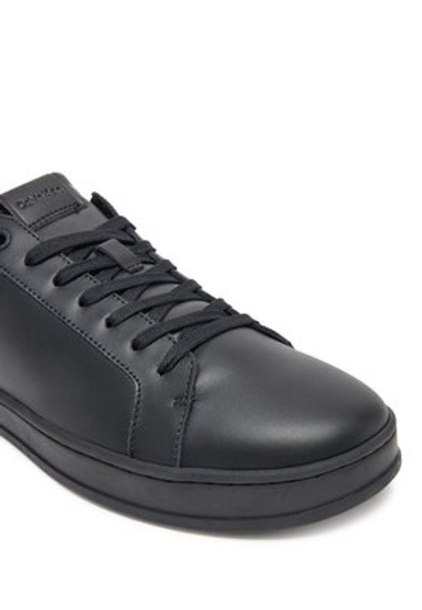 Calvin Klein Sneakersy Low Top Lace Up Lth HM0HM01971 Czarny. Kolor: czarny. Materiał: skóra