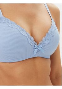 Hunkemöller Biustonosz bezfiszbinowy Lola 301081 Błękitny. Kolor: niebieski. Materiał: syntetyk #3