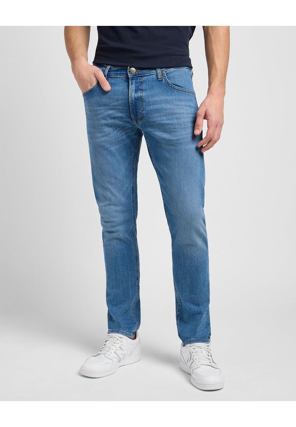 Spodnie Jeansowe Męskie Lee Luke Worn In Cody L719NLLT 112144464, W33 L32. Okazja: na co dzień. Kolor: niebieski. Styl: klasyczny, casual
