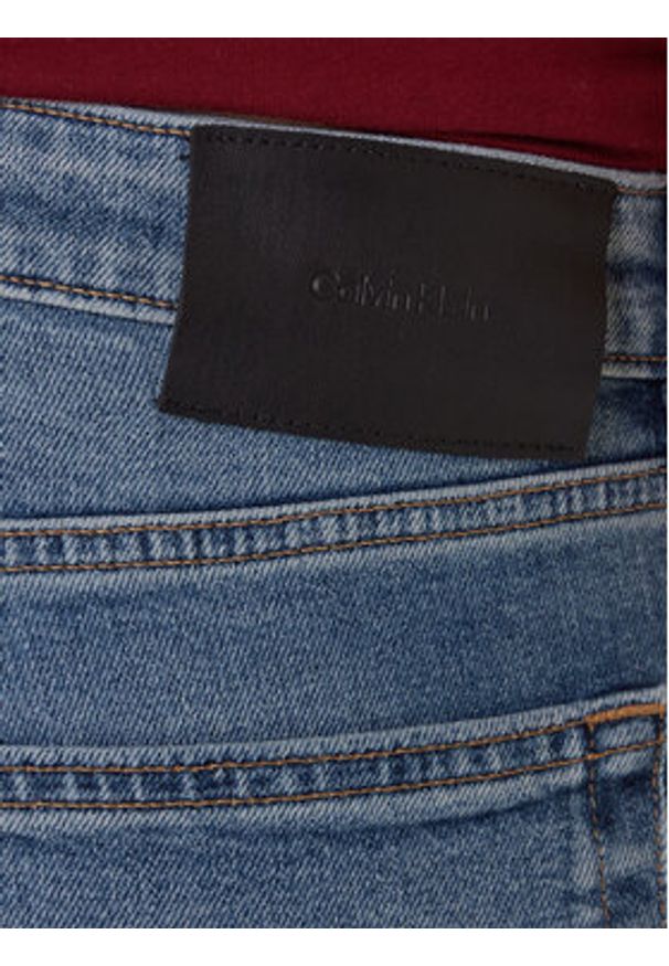 Calvin Klein Jeansy LV04RF950G Niebieski Slim Taper Fit. Kolor: niebieski