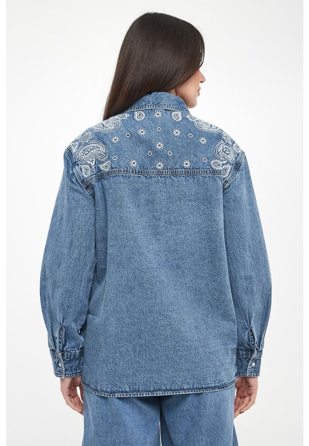 Liu Jo - Koszula jeansowa damska LIU JO. Materiał: jeans