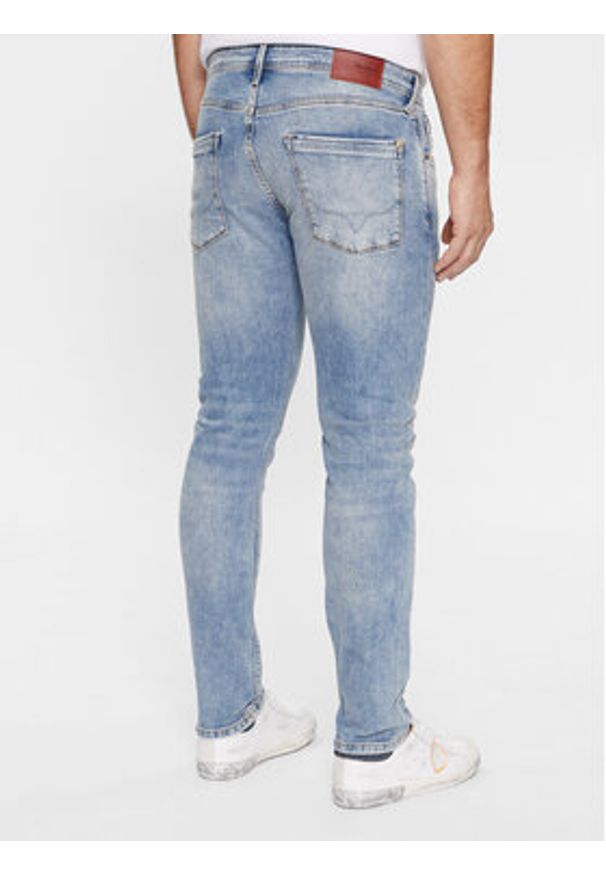 Pepe Jeans Jeansy PM207390MN5 Niebieski Slim Taper Fit. Kolor: niebieski