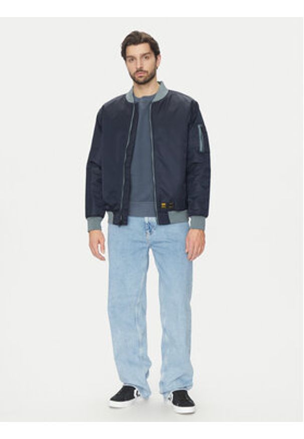 Vans Kurtka bomber VN000HMQJDU1 Granatowy Regular Fit. Kolor: niebieski. Materiał: syntetyk