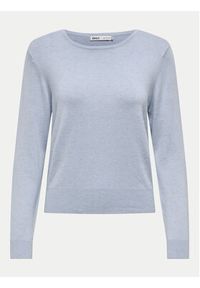 only - ONLY Sweter Venice 15333989 Błękitny Regular Fit. Kolor: niebieski. Materiał: wiskoza #4