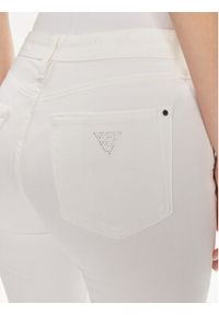 Guess Spodnie materiałowe Girly W4RA16 WFXDA Biały Slim Fit. Kolor: biały. Materiał: bawełna #5
