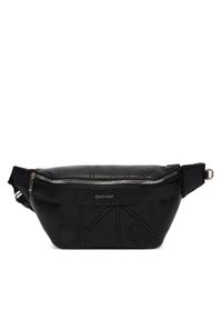 Calvin Klein Nerka Emblem Aop Emboss Waistbag LV04D3332G Czarny. Kolor: czarny. Materiał: skóra #1