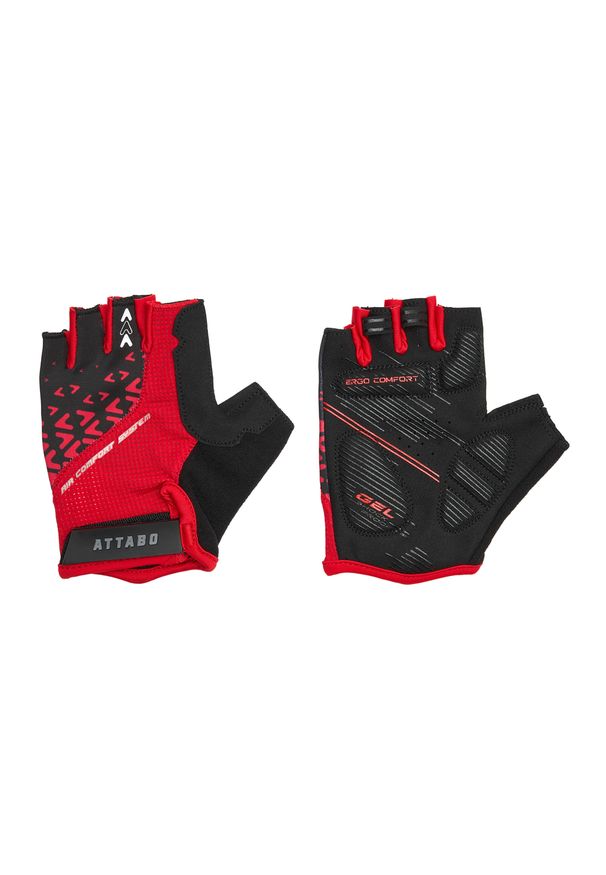 Rękawiczki rowerowe ATTABO Vito. Kolor: czerwony. Sport: kolarstwo