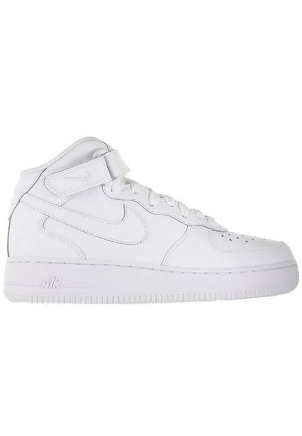 Buty do chodzenia dla dzieci Nike Air Force 1 Mid GS. Wysokość cholewki: za kostkę. Zapięcie: sznurówki. Kolor: wielokolorowy. Materiał: skóra, materiał. Szerokość cholewki: normalna. Model: Nike Air Force. Sport: turystyka piesza