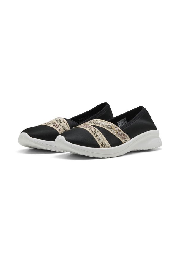 Puma - Damskie sneakersy Adelina 2 Snake Chic PUMA Black Gold. Kolor: żółty, wielokolorowy, czarny. Szerokość cholewki: normalna