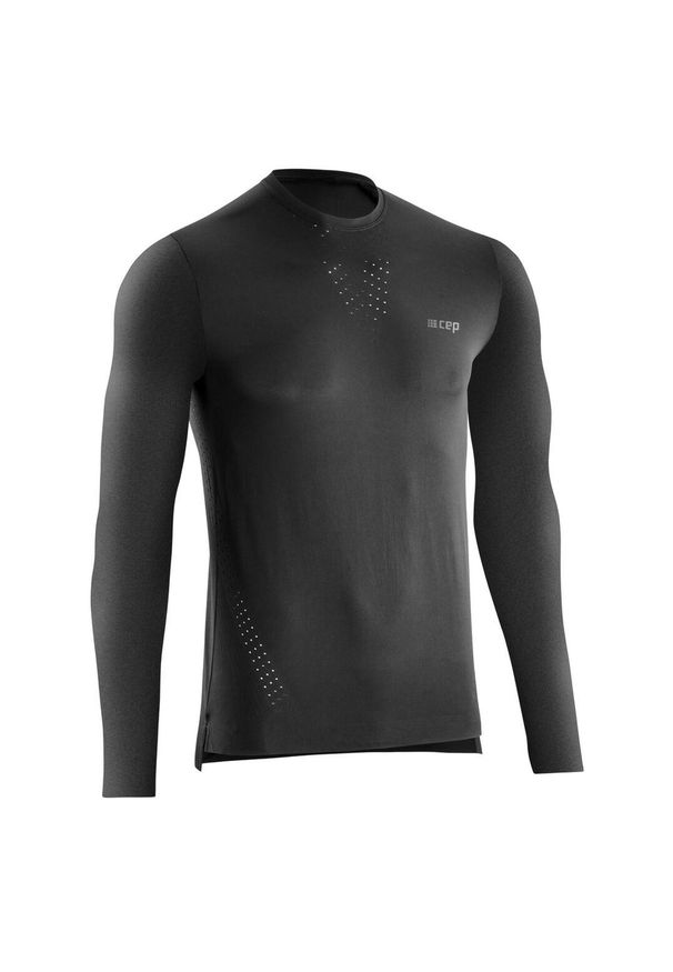 Koszulka do biegania Ultralight z długim rękawem CEP męska. Kolor: czarny. Długość rękawa: długi rękaw. Długość: długie. Sport: bieganie