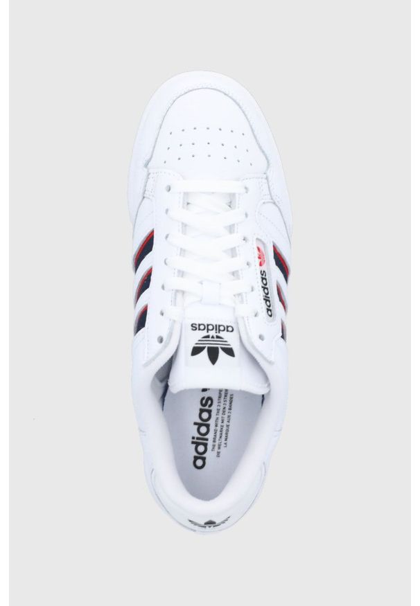 adidas Originals Buty kolor biały. Nosek buta: okrągły. Zapięcie: sznurówki. Kolor: biały. Materiał: materiał, guma. Obcas: na obcasie. Wysokość obcasa: niski