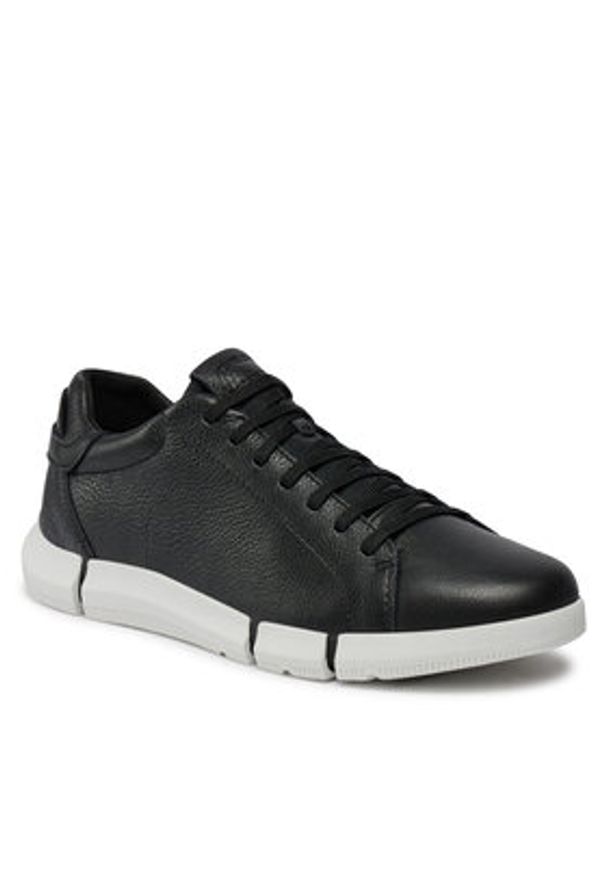 Geox Sneakersy U Adacter U45FFA 00046 C9999 Czarny. Kolor: czarny. Materiał: skóra