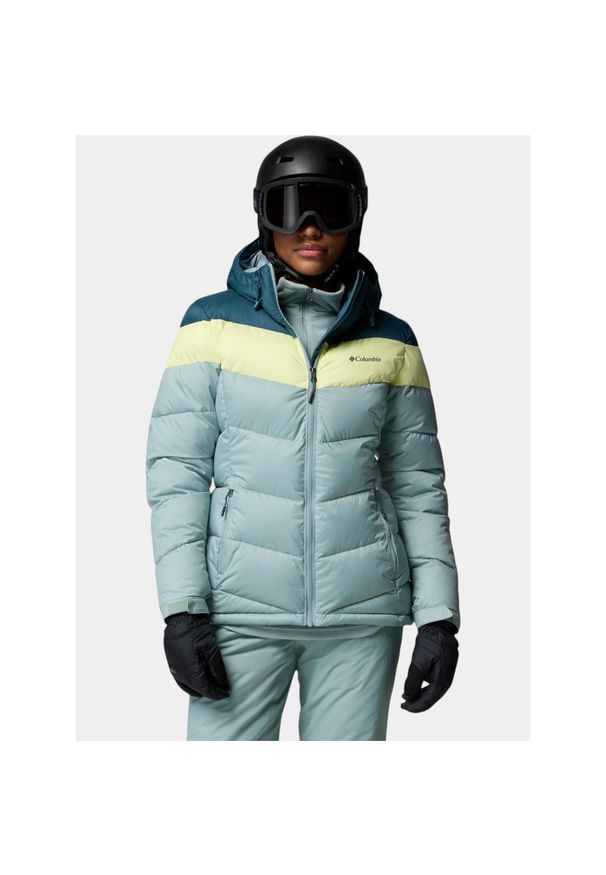 columbia - Kurtka Narciarska Damska Columbia Abbott Peak II. Kolor: żółty, niebieski, wielokolorowy. Sezon: zima. Sport: narciarstwo