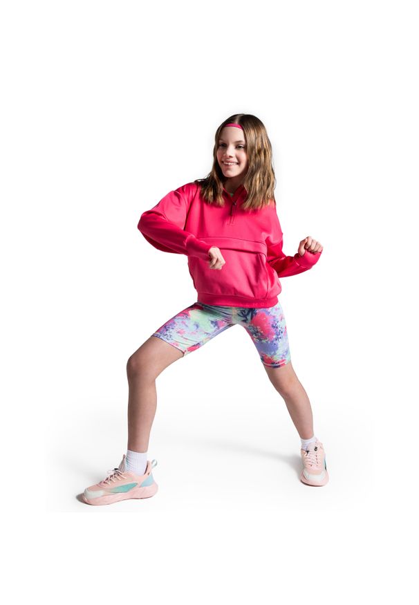 Legginsy sportowe dla dzieci Lemon Explore WL5 krótkie. Kolor: wielokolorowy. Materiał: poliester, elastan. Długość: krótkie. Styl: sportowy