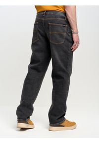 Big-Star - Spodnie jeans męskie loose Isaac 999. Stan: podwyższony. Kolor: szary #5