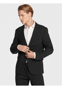 Lindbergh Garnitur 30-61040 Czarny Slim Fit. Kolor: czarny. Materiał: syntetyk