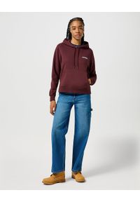 Wrangler - WRANGLER DAMSKA BLUZA REGULAR HOODIE DAHLIA 112356460