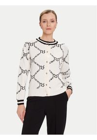 Rinascimento Kardigan CFM0012074003 Biały Regular Fit. Kolor: biały. Materiał: syntetyk