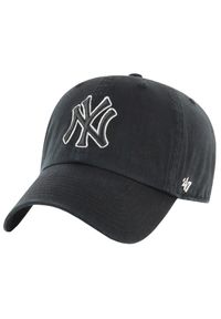 47 Brand - Czapka z daszkiem dla dorosłych New York Yankees MLB Clean Up Cap. Kolor: czarny. Materiał: bawełna