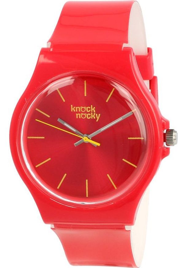 Zegarek Knock Nocky Damski SF3246202 StarFish Lakierowany pomarańczowy. Kolor: pomarańczowy. Materiał: lakier