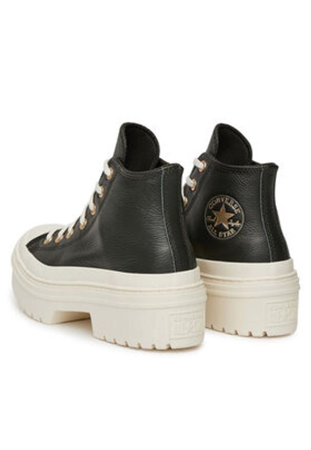 Converse Trampki Chuck Taylor All Star Lugged Heel Platform Gold A11500C Czarny. Kolor: czarny. Materiał: skóra. Obcas: na platformie