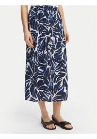only - ONLY Spódnica midi Nova 15222223 Granatowy Regular Fit. Kolor: niebieski. Materiał: wiskoza #1