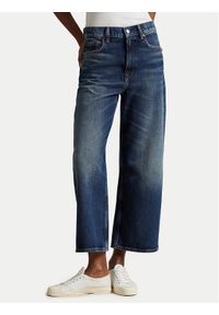 Polo Ralph Lauren Jeansy 211969378001 Granatowy Wide Leg. Kolor: niebieski